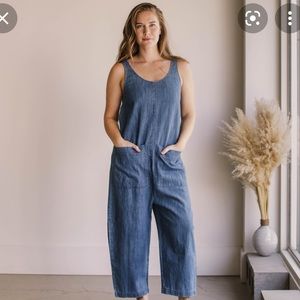 Ilana Kohn Studio Gary Jumpsuit, Faded Denim